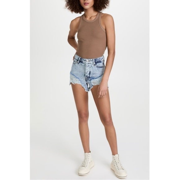 Good American NWT Essentials Thermal Cut 90s Tank in Putty001 - Picture 4 of 10